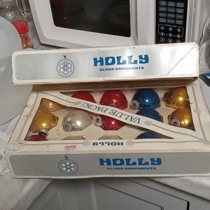 Vintage glass ornaments